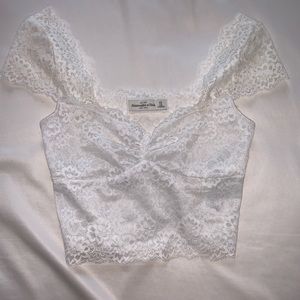 Abercrombie and Fitch  lace crop top